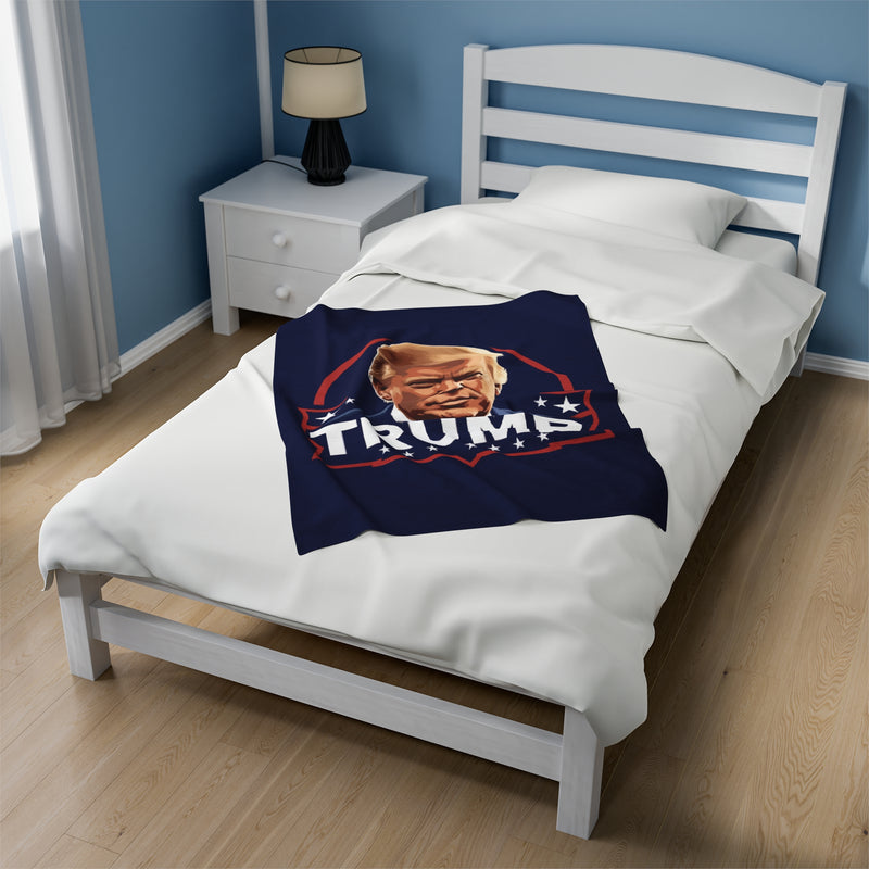 Trump Velveteen Plush Blanket
