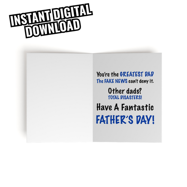 Trump Tremendous Dad Father's Day Card (Digital Download)