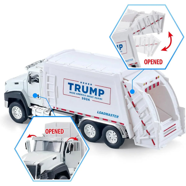 Donald Trump MAGA 2024 Garbage Truck 1/50 Scale