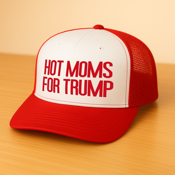 Hot Moms for Trump Red Trucker Hat