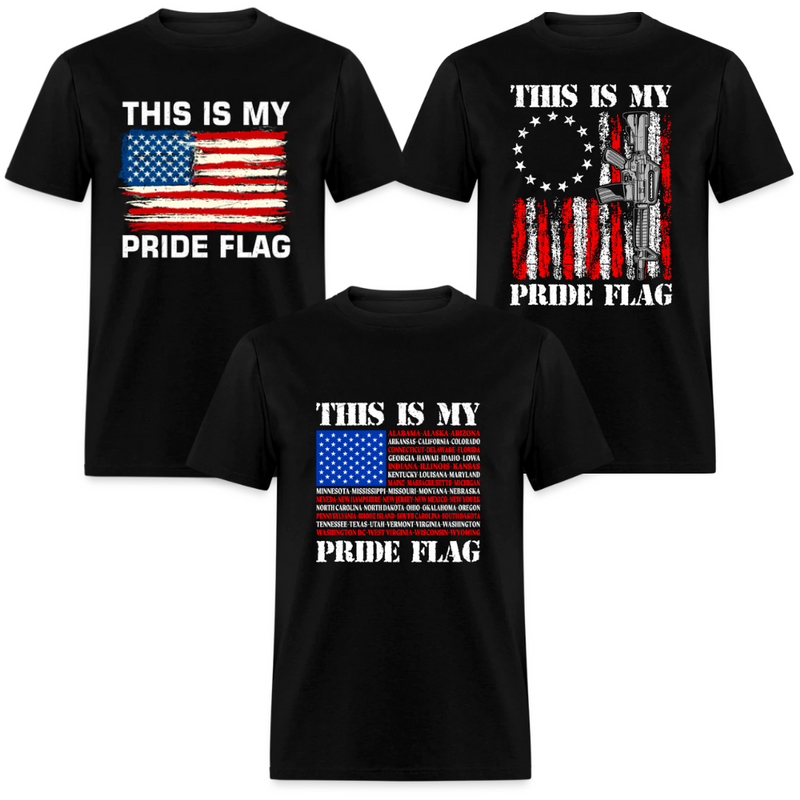 This Is My Pride Flag T Shirt 3 Pack