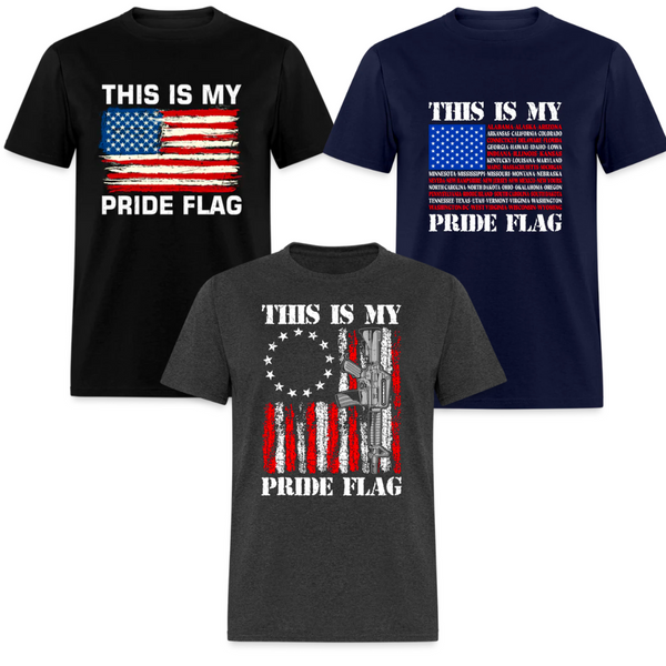 This Is My Pride Flag T Shirt 3 Pack Bundle Multi Color