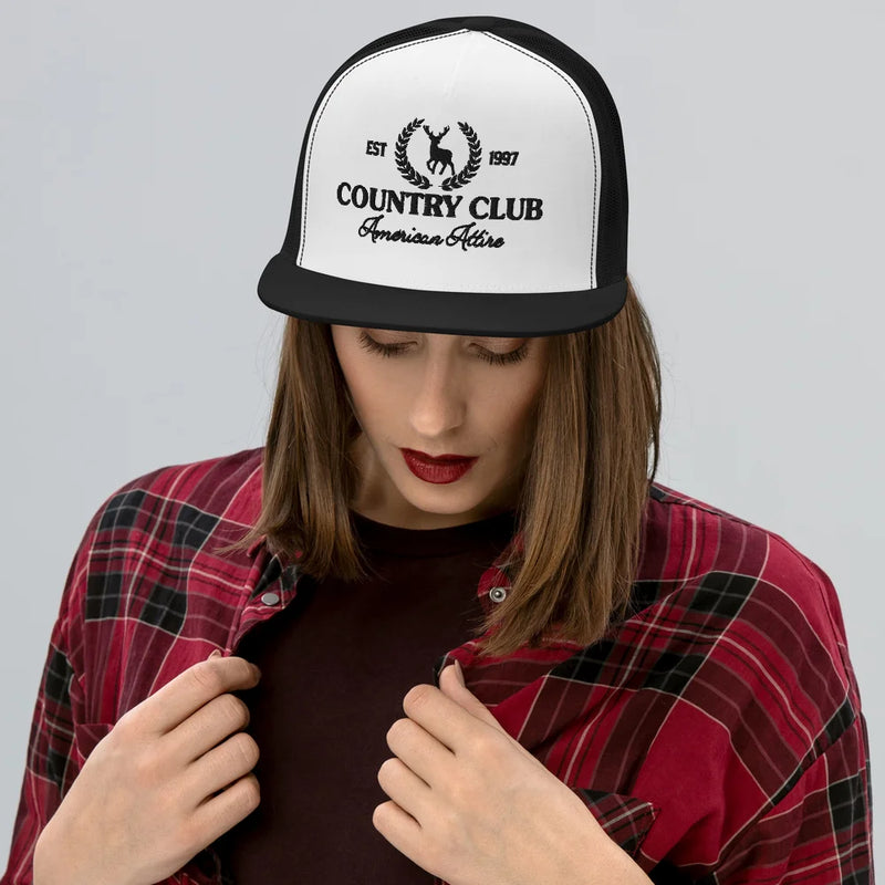Country Club Est. 1997 Embroidered Trucker Hat