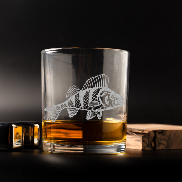 Smallmouth Bass Whiskey Glass