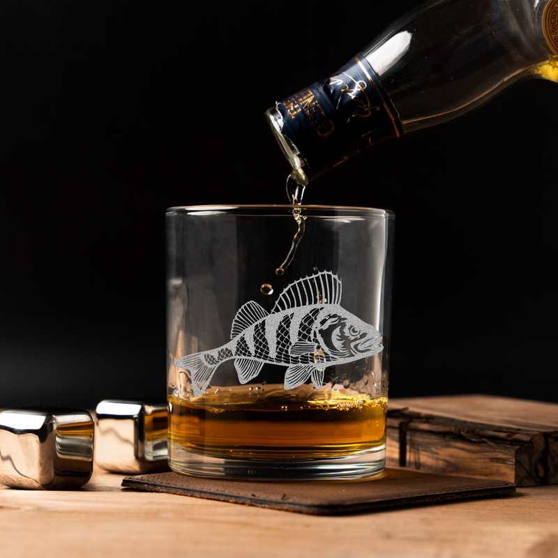 Smallmouth Bass Whiskey Glass