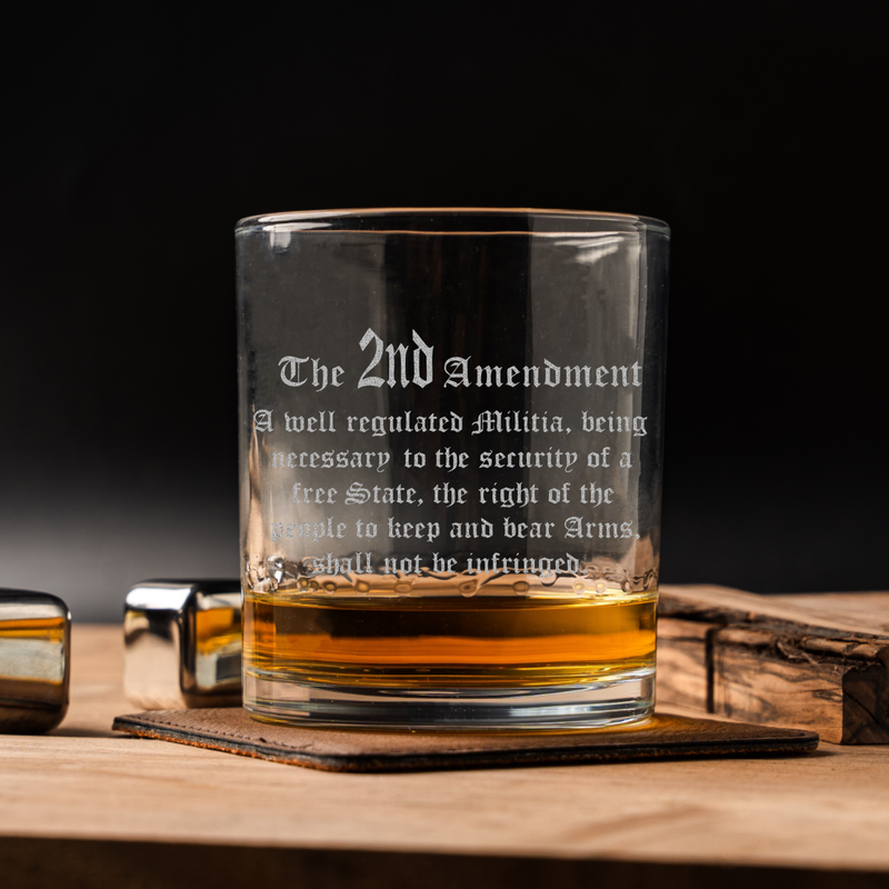 2nd Amendment Whiskey Glass