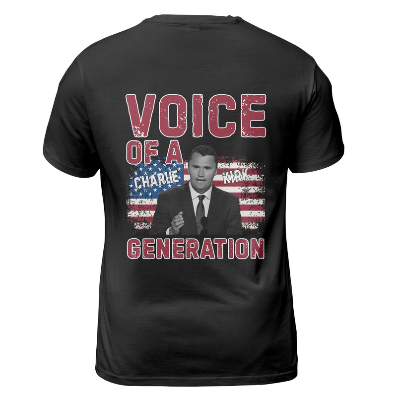 Voice Of Generation Charlie Kirk T Shirt - G