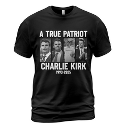 A True Patriot Charlie Kirk 1993 - 2025 T Shirt - G