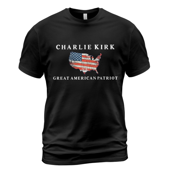 Charlie Kirk Great American Patriot T Shirt - G