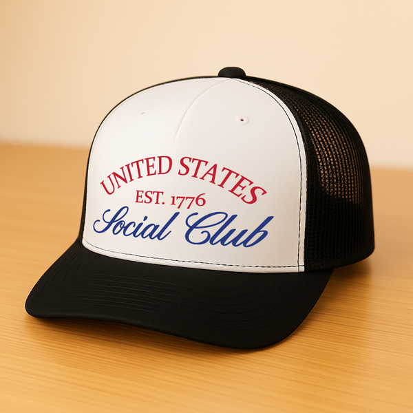 United States Est. 1776 Social Club Trucker Hat