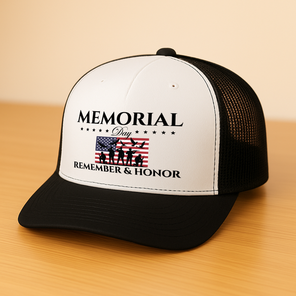 Memorial Day Remember & Honor Trucker Hat - 2