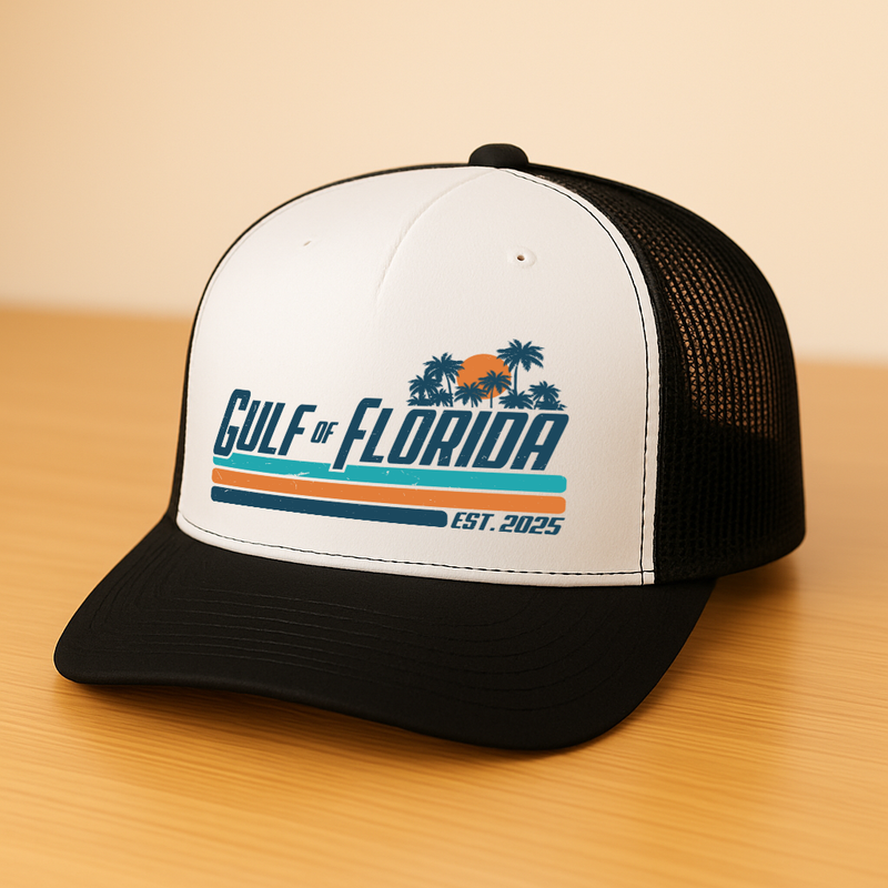 Gulf Of Florida Est. 2025 Trucker Hat - 3
