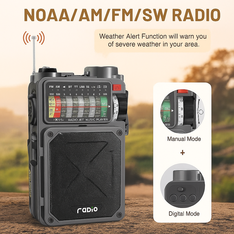 Retro Solar Radio