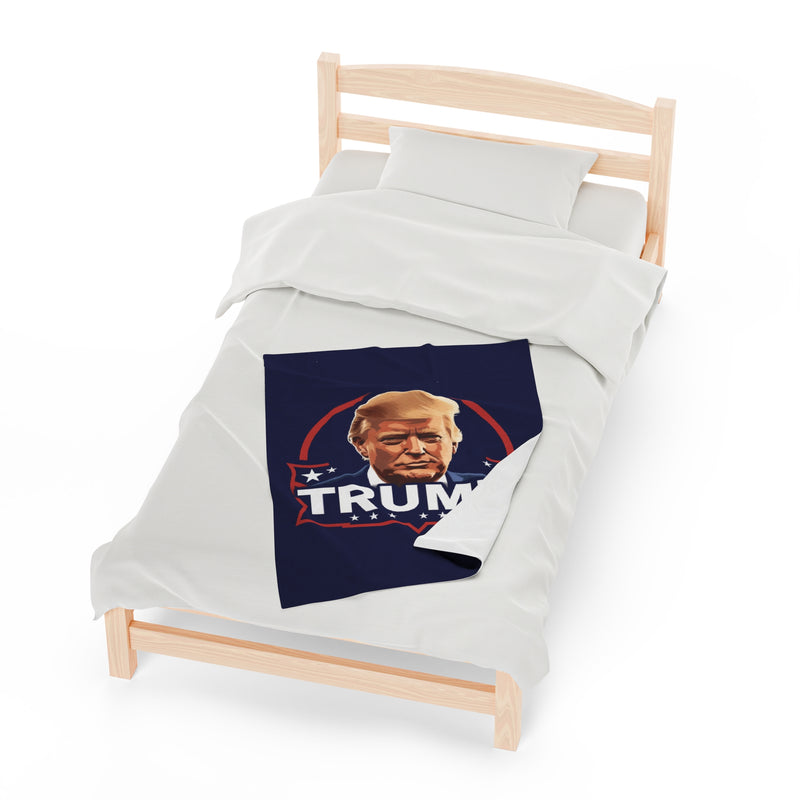 Trump Velveteen Plush Blanket