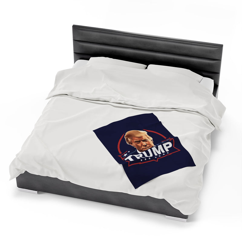 Trump Velveteen Plush Blanket