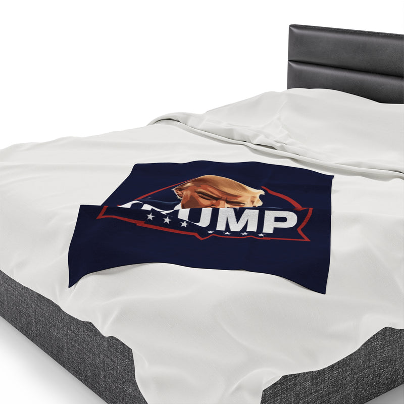 Trump Velveteen Plush Blanket