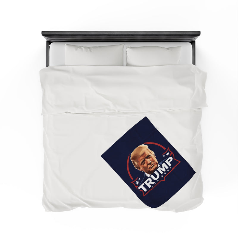 Trump Velveteen Plush Blanket