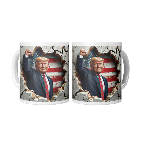 Donald Trump Patriotic USA American Flag Mug