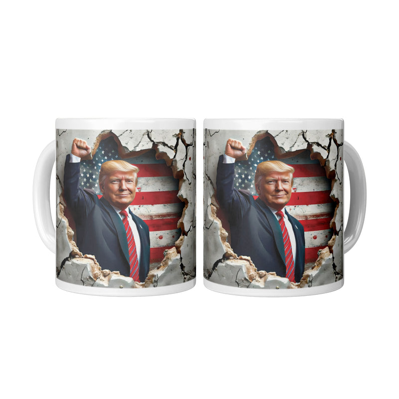 Donald Trump Patriotic USA American Flag Mug