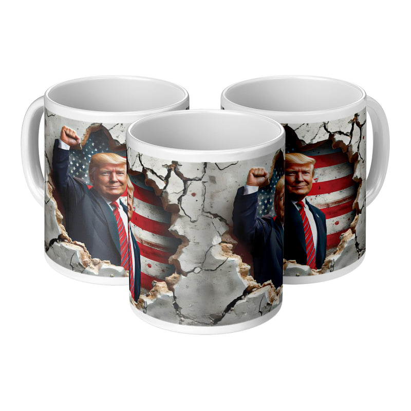 Donald Trump Patriotic USA American Flag Mug