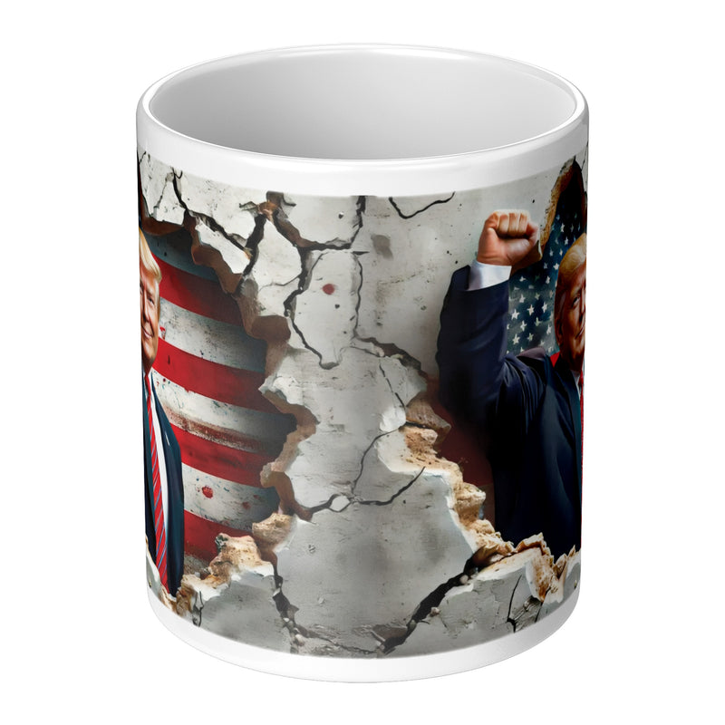 Donald Trump Patriotic USA American Flag Mug