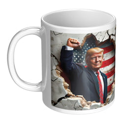 Donald Trump Patriotic USA American Flag Mug