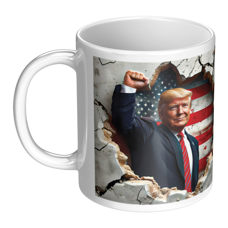 Donald Trump Patriotic USA American Flag Mug