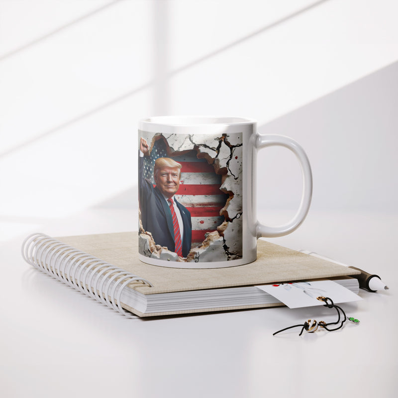 Donald Trump Patriotic USA American Flag Mug