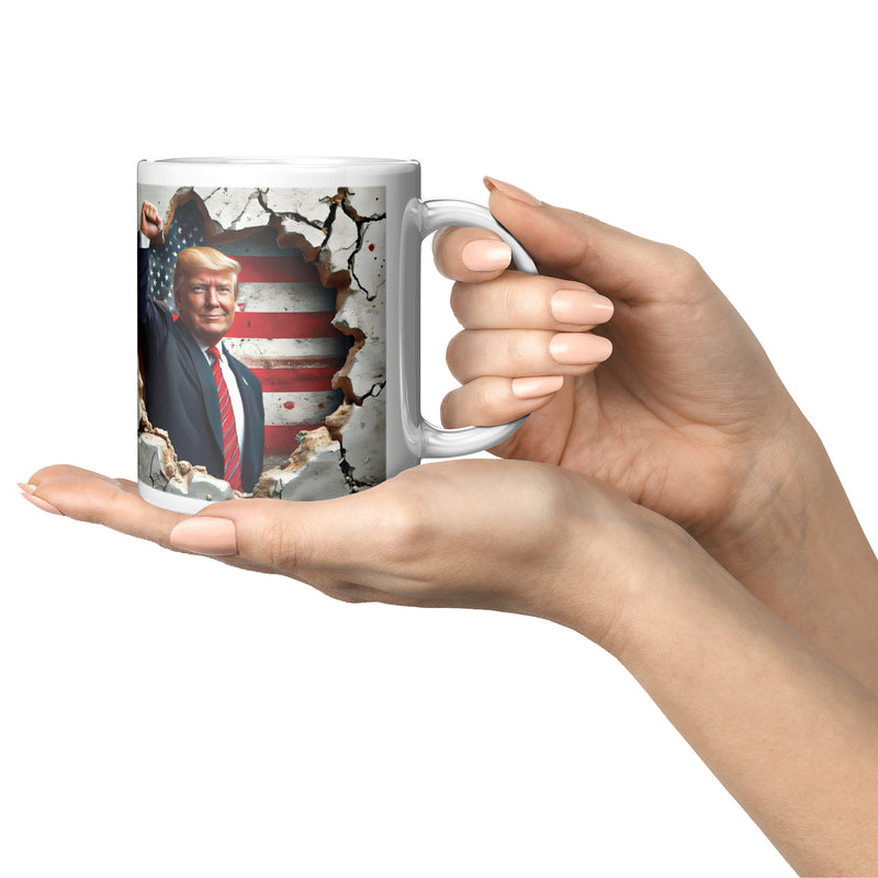 Donald Trump Patriotic USA American Flag Mug