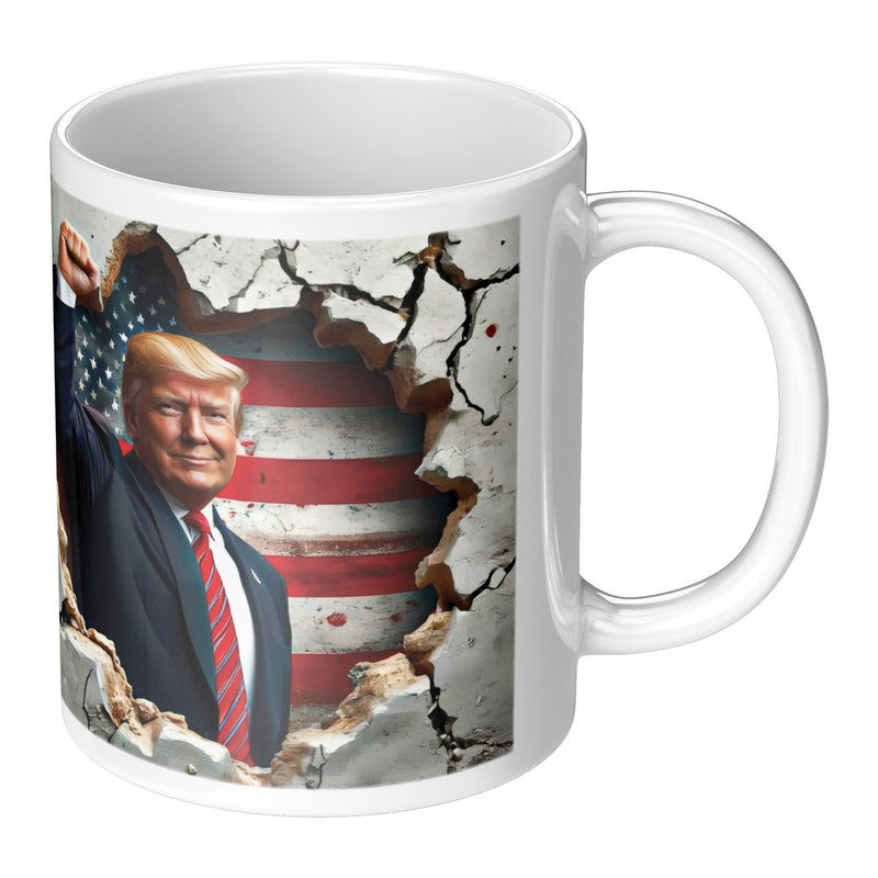 Donald Trump Patriotic USA American Flag Mug