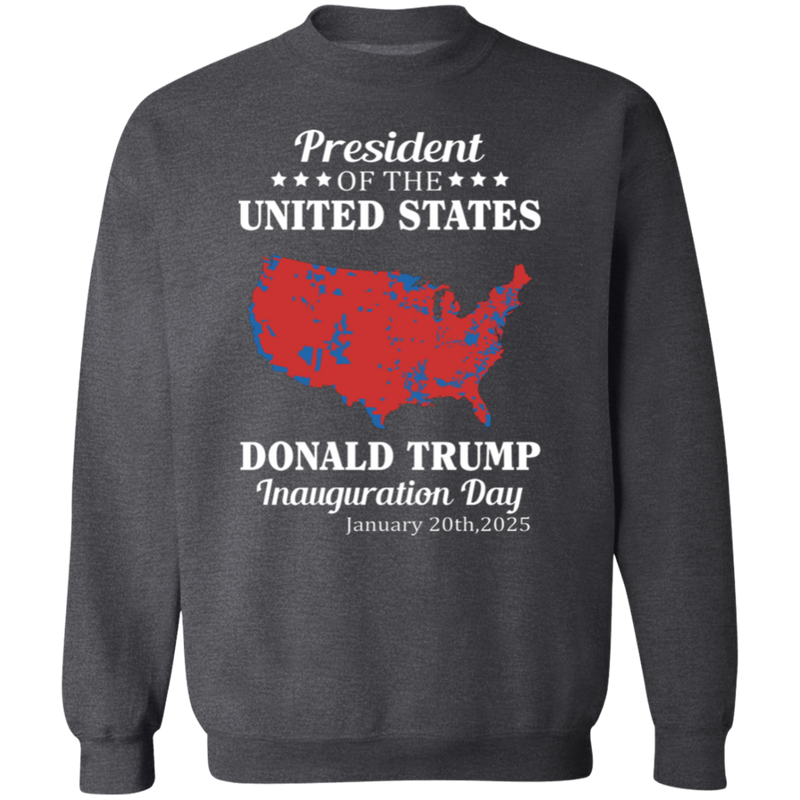 47th US President Inauguration Red Map Sweatshirt