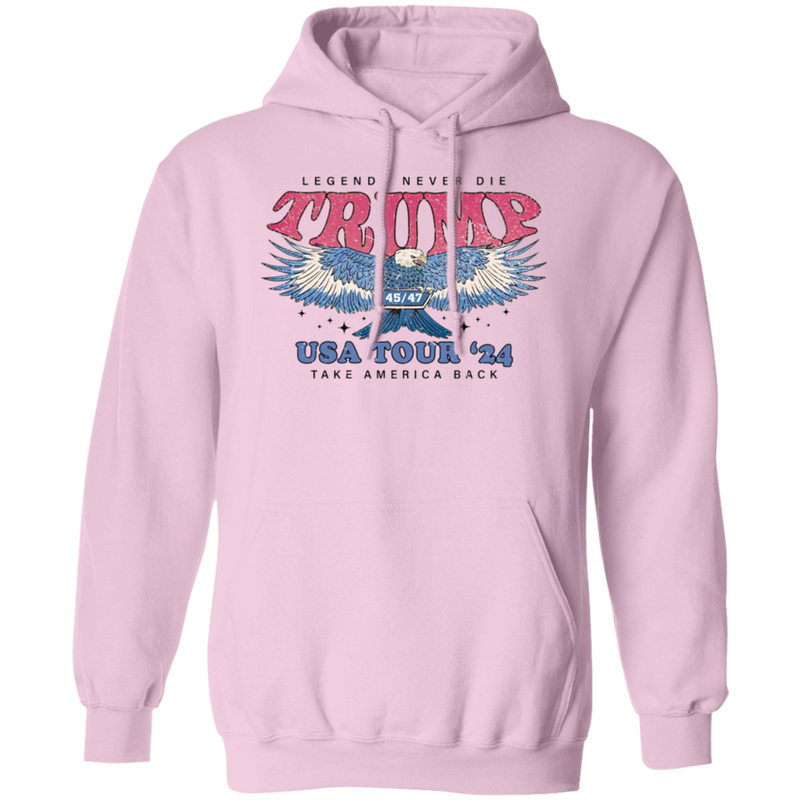Legends Never Die Trump 45 47 USA Tour 2024 Hoodie