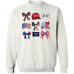 Trump Coquette Bow Make America Great Again Sweatshirt