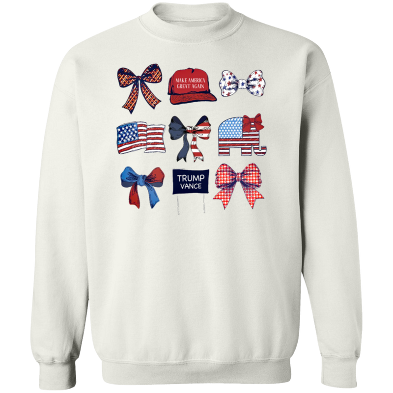 Trump Coquette Bow Make America Great Again Sweatshirt