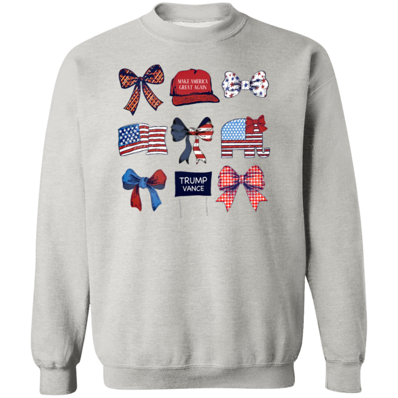 Trump Coquette Bow Make America Great Again Sweatshirt