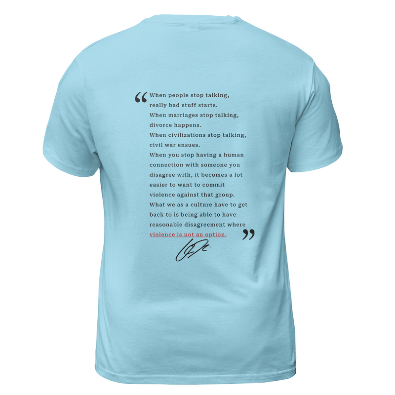 Freedom When People Stop Talking Charlie Kirk T Shirt - G