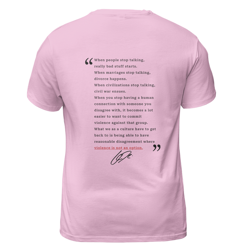 Freedom When People Stop Talking Charlie Kirk T Shirt - G