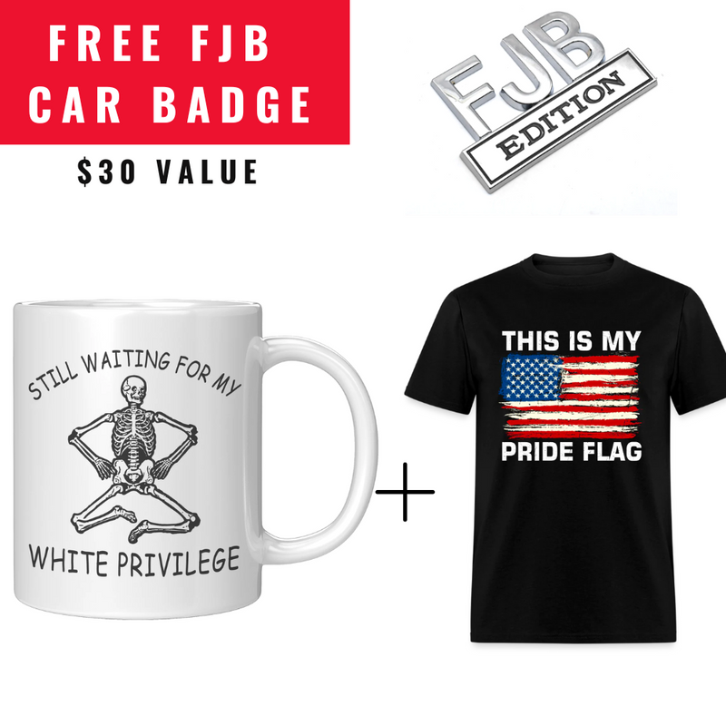 USA Pride Shirt And White Privilege Mug + Free Gift