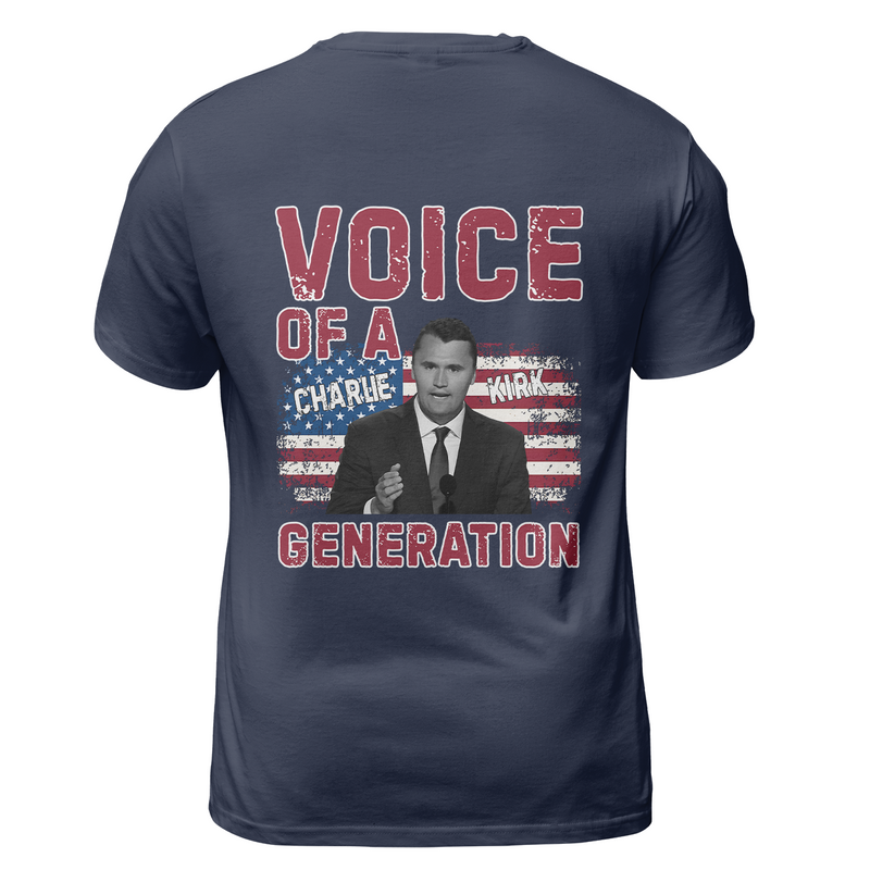 Voice Of Generation Charlie Kirk T Shirt - G