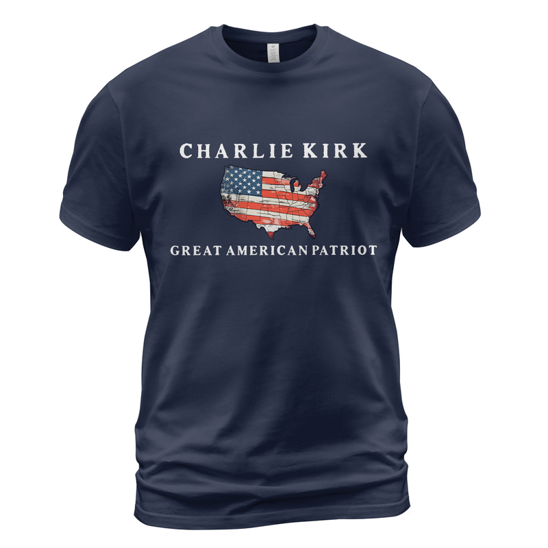 Charlie Kirk Great American Patriot T Shirt - G