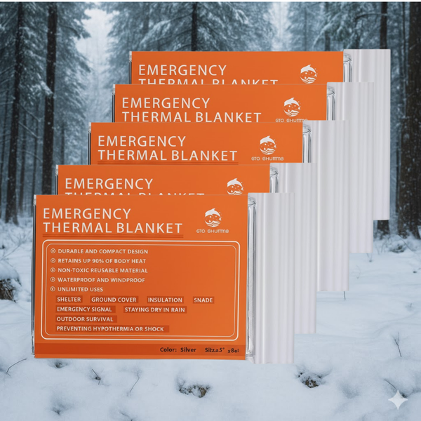 ThermalGhost™ Emergency Blanket 5 Pack