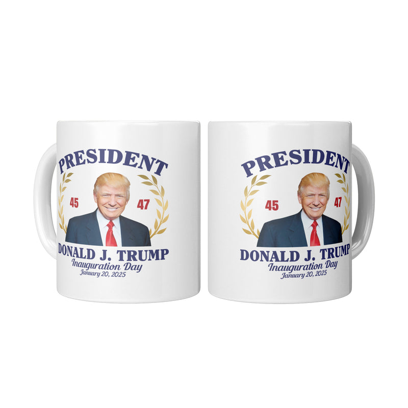 President Donald Trump 45 47 Inauguration Day 2025 Mug