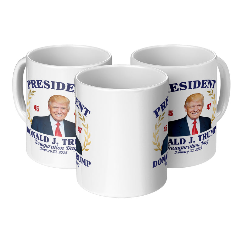 President Donald Trump 45 47 Inauguration Day 2025 Mug