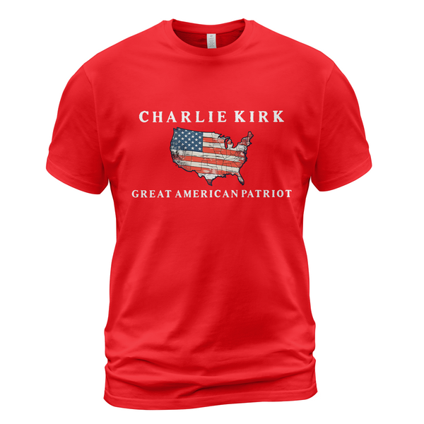 Charlie Kirk Great American Patriot T Shirt - G