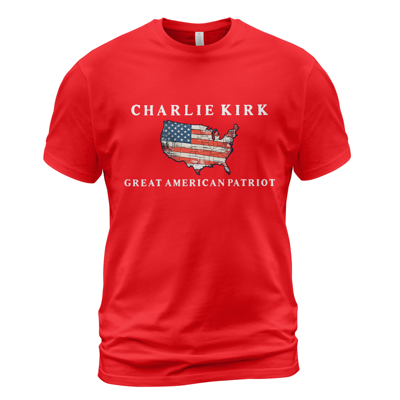 Charlie Kirk Great American Patriot T Shirt - G