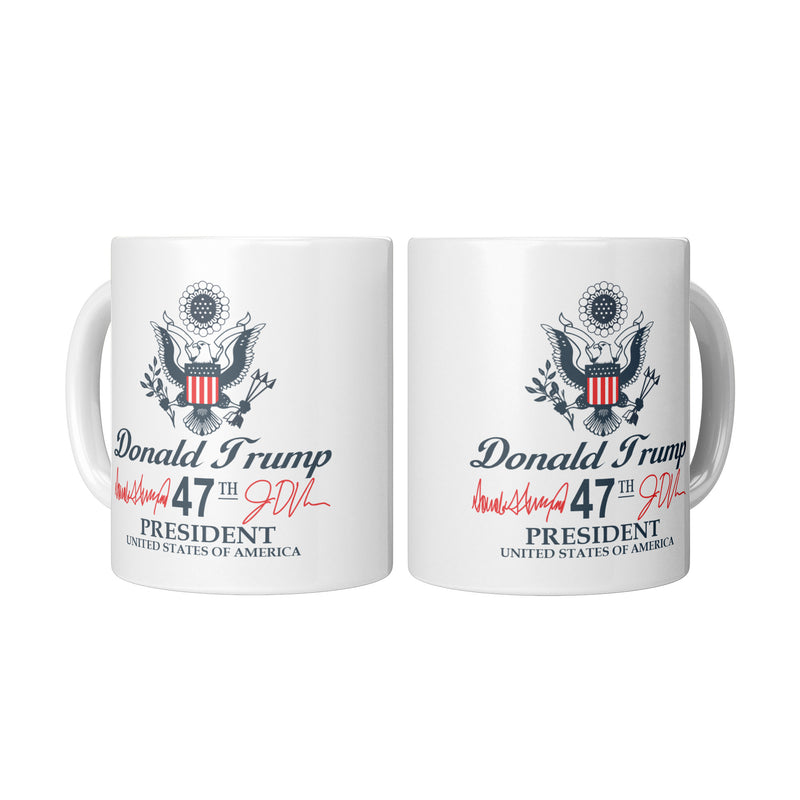 Signature Trump Mug Presidencial Seal 47th President Mug