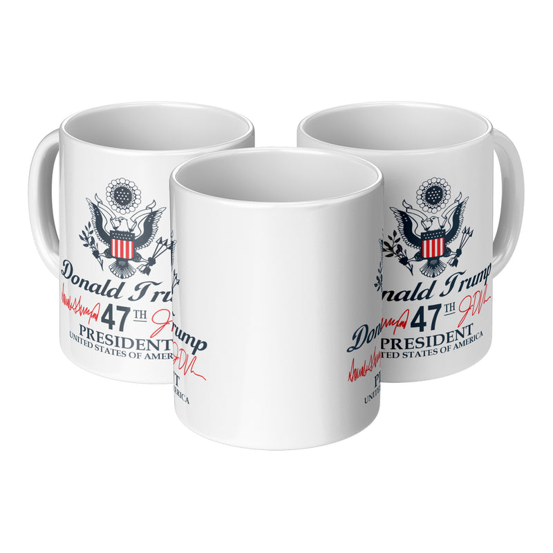 Signature Trump Mug Presidencial Seal 47th President Mug