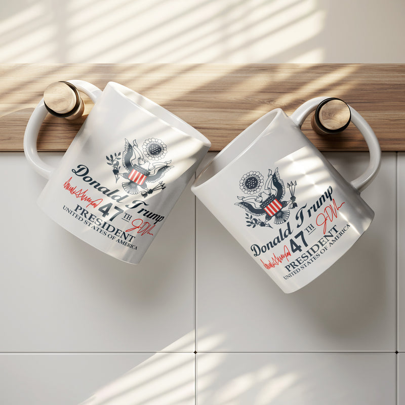 Signature Trump Mug Presidencial Seal 47th President Mug