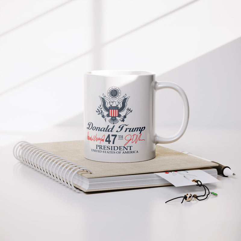 Signature Trump Mug Presidencial Seal 47th President Mug