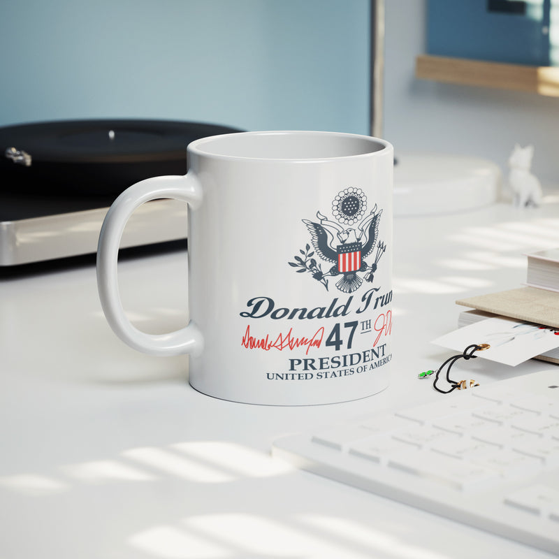Signature Trump Mug Presidencial Seal 47th President Mug